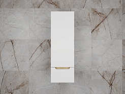 Style Line Шкаф пенал Бали 36 подвесной белый софт – фотография-3